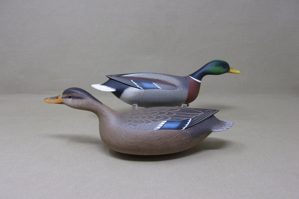 Swimmer Mallards Pair Third Size, Rick Brown (#4401)