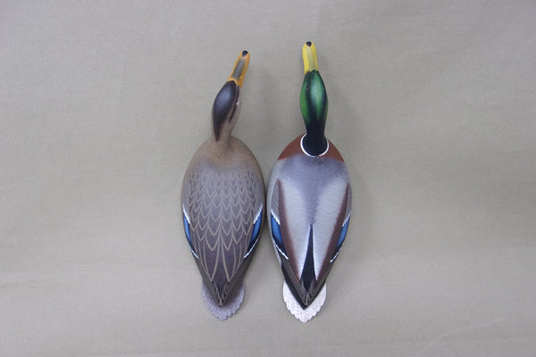 Swimmer Mallards Pair Third Size, Rick Brown (#4401)