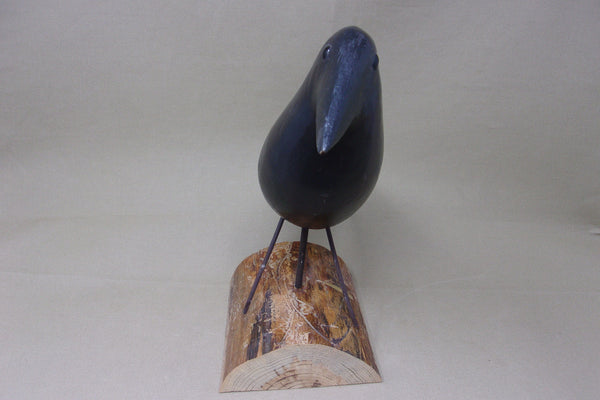 Perdew Style Crow on Wood Stand (#4416)