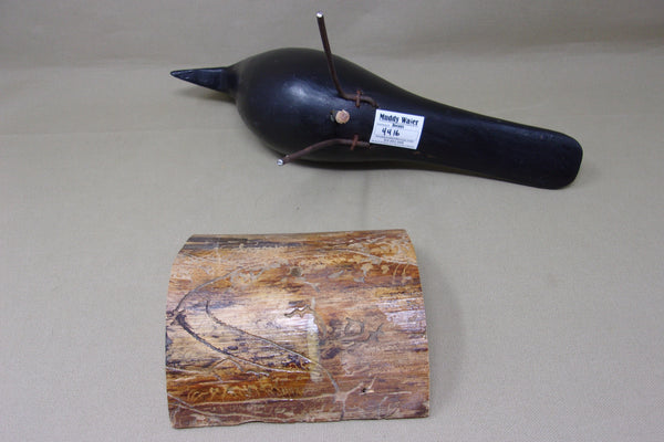 Perdew Style Crow on Wood Stand (#4416)