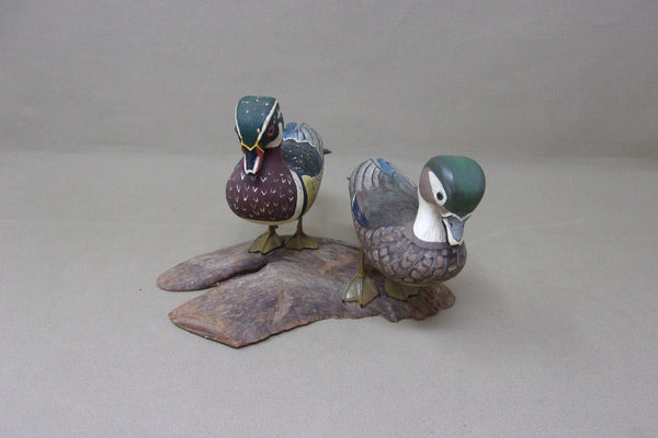 Ron Chiado Miniature Standing Wood Ducks (#4433)