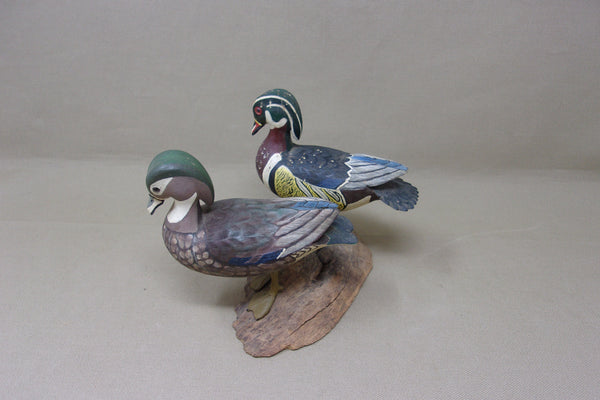 Ron Chiado Miniature Standing Wood Ducks (#4433)