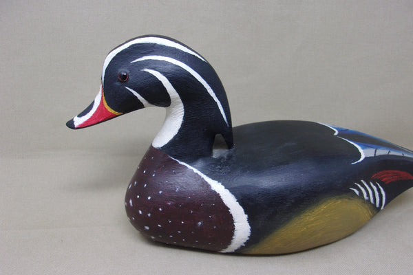 Charles Bruno Wood Duck Drake (#4473)