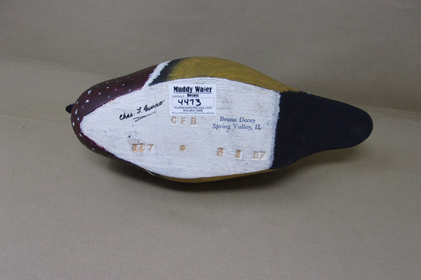 Charles Bruno Wood Duck Drake (#4473)