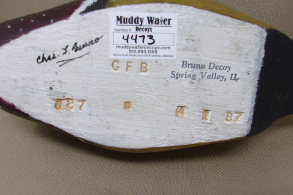 Charles Bruno Wood Duck Drake (#4473)