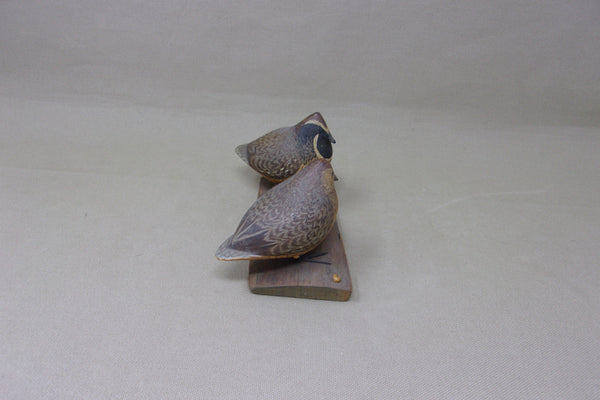 Miniature Quail Pair, Ralf Coykendall, Oregon (#4503)
