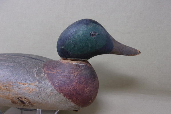 Mason Tack-eye Mallard Drake Original Paint, Circa 1920's  (#4533)