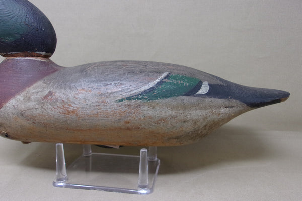 Mason Tack-eye Mallard Drake Original Paint, Circa 1920's  (#4533)