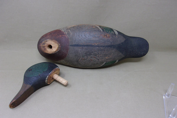 Mason Tack-eye Mallard Drake Original Paint, Circa 1920's  (#4533)