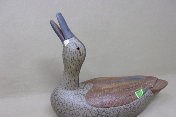 John Thomas Calling Green Wing Teal Hen (#4548)