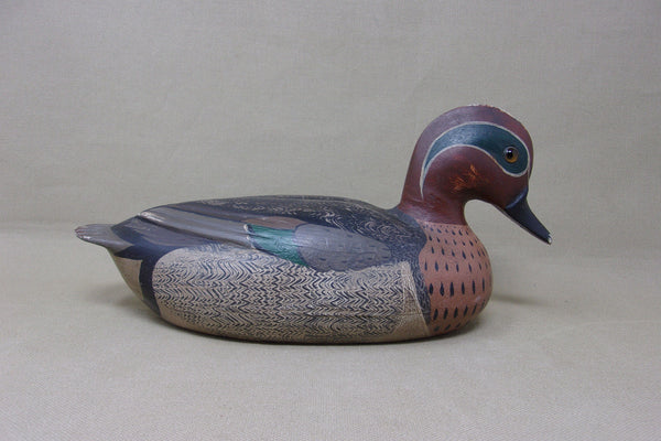 Fred Hockings Green Wing Teal Pair, Painted by Lou Schifferl (#4598)