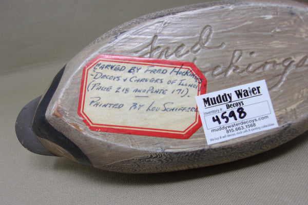 Fred Hockings Green Wing Teal Pair, Painted by Lou Schifferl (#4598)