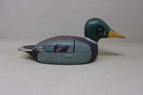 Mallard Drake Jewelry / Trinket Box, Circa 1940's (#4616)