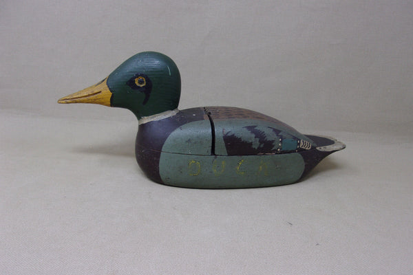Mallard Drake Jewelry / Trinket Box, Circa 1940's (#4616)