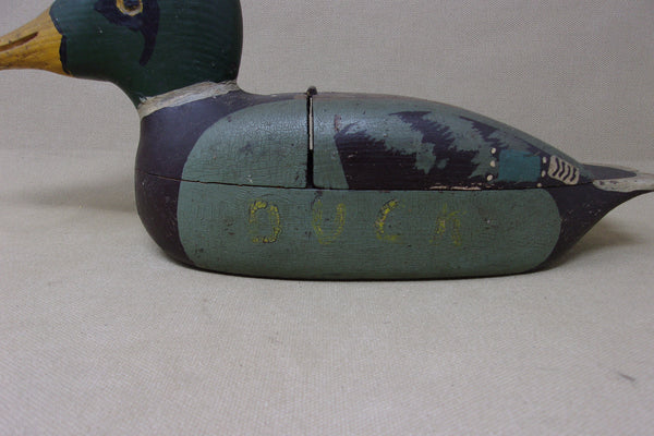 Mallard Drake Jewelry / Trinket Box, Circa 1940's (#4616)
