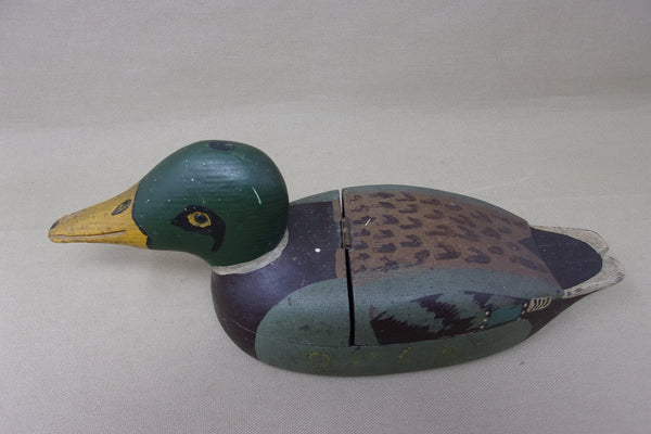 Mallard Drake Jewelry / Trinket Box, Circa 1940's (#4616)