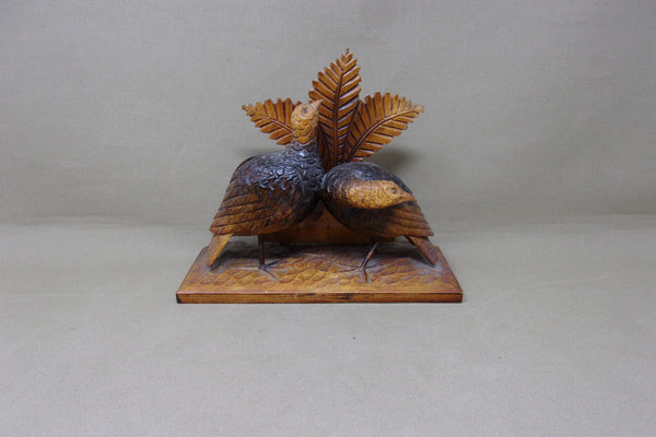 Hand Carved Miniature Turkeys  (#4621)