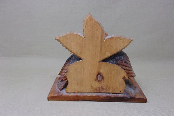 Hand Carved Miniature Turkeys  (#4621)