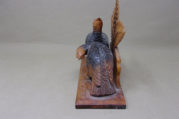 Hand Carved Miniature Turkeys  (#4621)