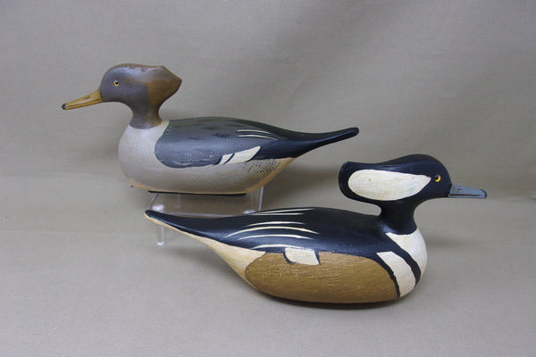 Jim Slack half size Hooded Mergansers (#4848)