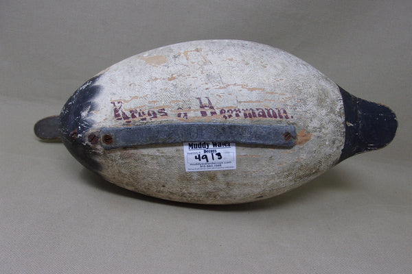 Elliston Blue Bill, Dry Original Paint, Circa 1890's (#4913)