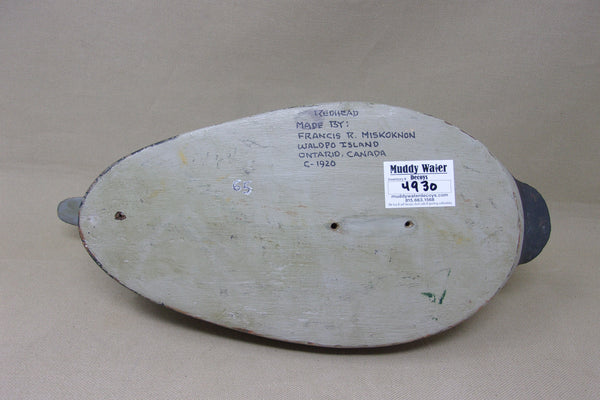 Redhead Drake, Francis Miskoknon, Circa 1920's (#4930)