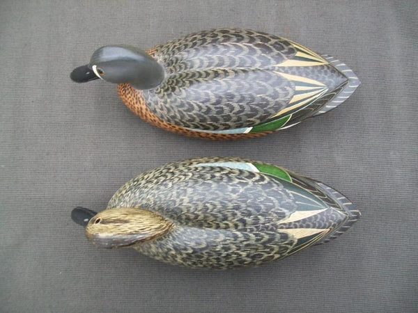 Ken Ingram Blue Wing Teal Pair signed and dated