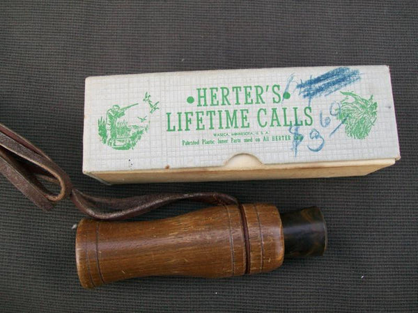 Herters Lifetime Call in Box with leather strap and paperwork