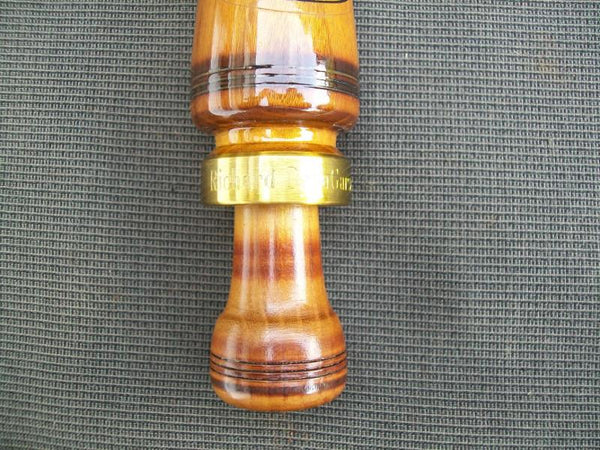 Chick Majors - Don Cahill Dixie Mallard Call with Duck Engraved on Brass Band