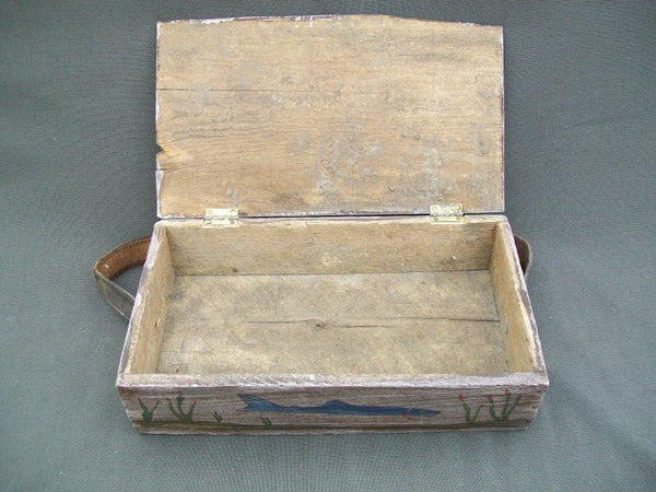 Handmade Fish Decoy Wooden Storage Box