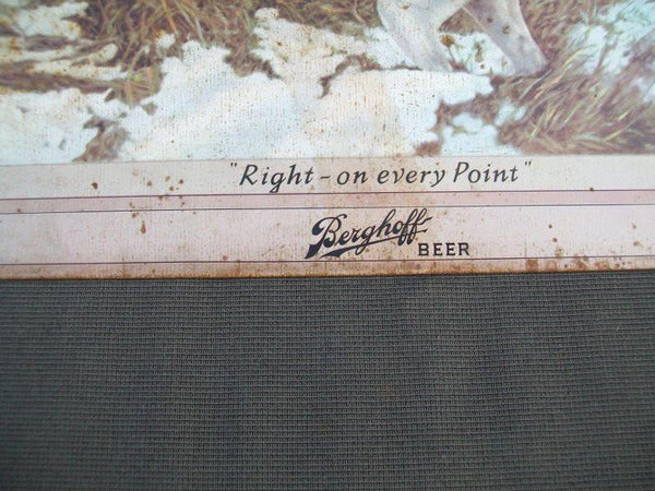 Vintage Berghoff Beer Metal Advertising Sign