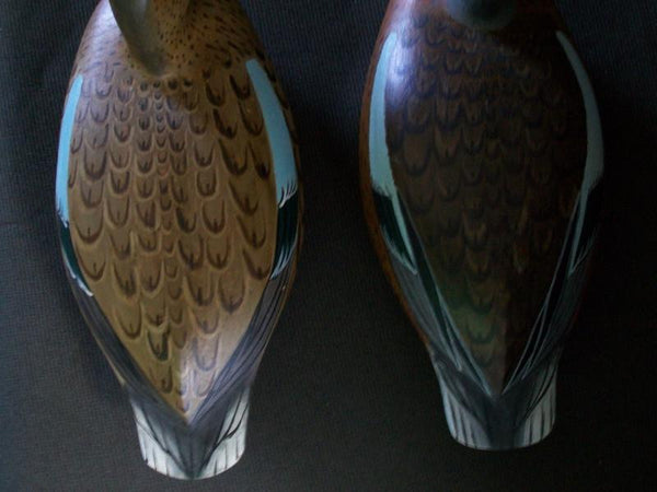 Virgil Lashbrook Bluewing Teal Pair signed