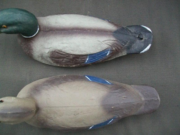 Victor Veri-Lite Paper Mache Mallards Pair with Paper Label