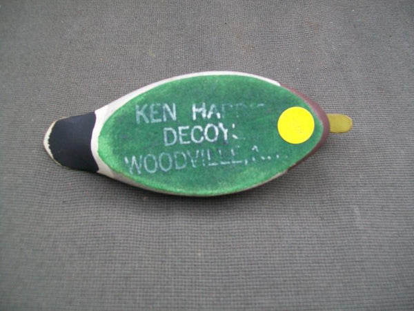 Ken Harris Mallard Drake Miniature stamped