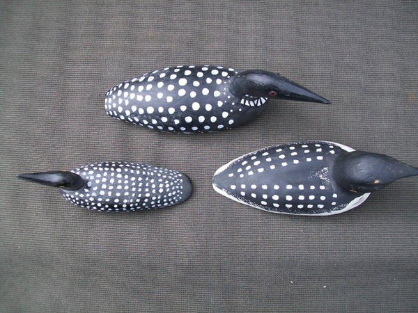 Lot of 3 small Loons from Eugene Wertz and Ron Fundell