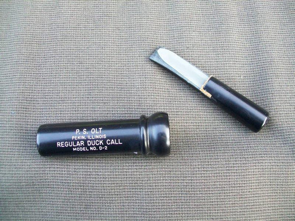 P.S. Olt D2 Duck Call in box with paperwork