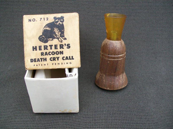 Herters Racoon Death Cry Call #712 with box and papers