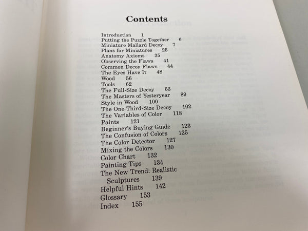Lot of 4 Books for Carving and Painting Decoys as well as an Index to Waterfowl