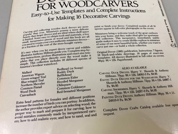 Lot of 4 Books for Carving and Painting Decoys as well as an Index to Waterfowl