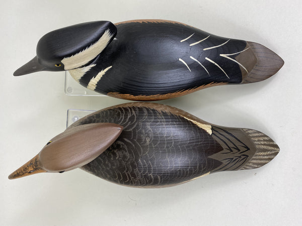 Pair- Hooded Mergansers by Gene Everett, Stamped (#5305)