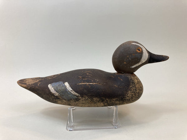 Mason Painted Eye Blue Wing Teal, Circa 1920's (#5325)