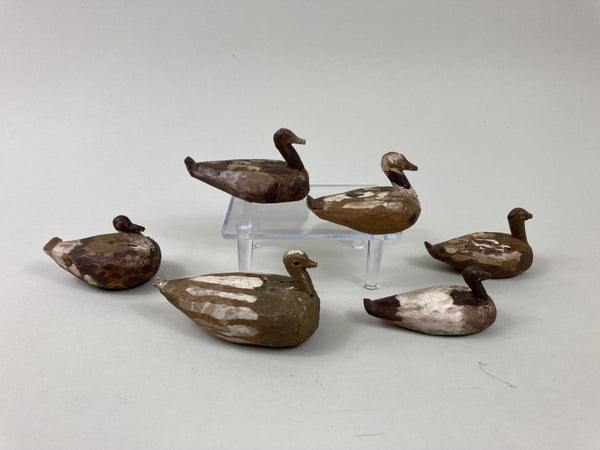 Lot of 6 Folky Miniature Decoys (#5355)