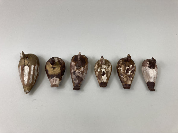 Lot of 6 Folky Miniature Decoys (#5355)