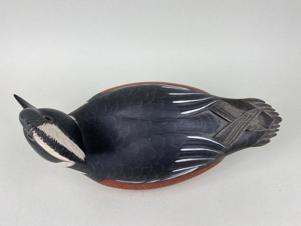 Ken Harris Hooded Merganser, Raised Crossed Wings (#5553)