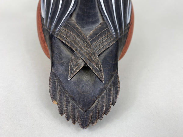 Ken Harris Hooded Merganser, Raised Crossed Wings (#5553)