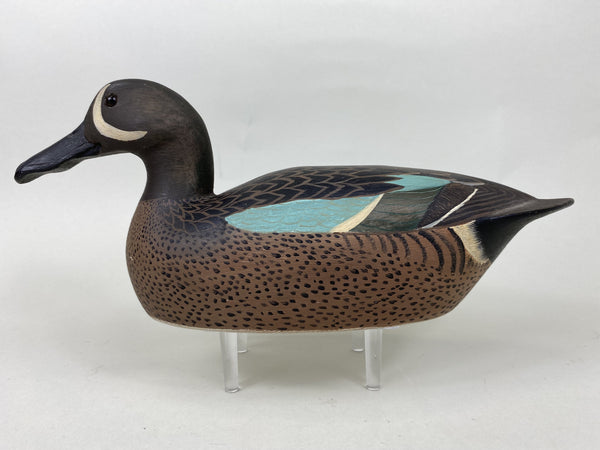 Heck Whittington Blue Wing Teal Drake, Stamped, Dated, Signed (#5692)