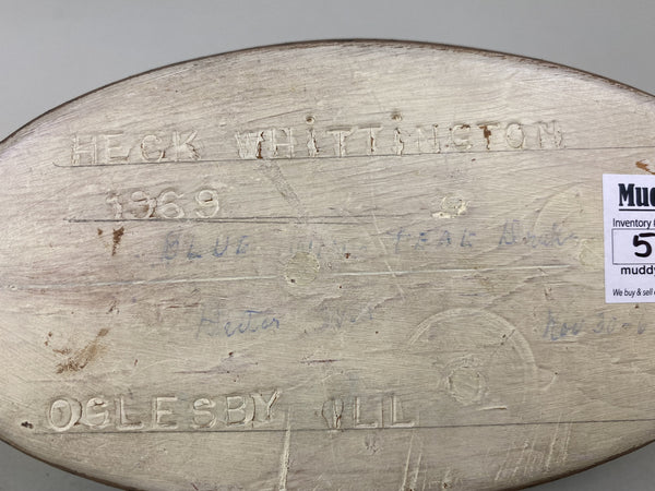 Heck Whittington Blue Wing Teal Drake, Stamped, Dated, Signed (#5692)