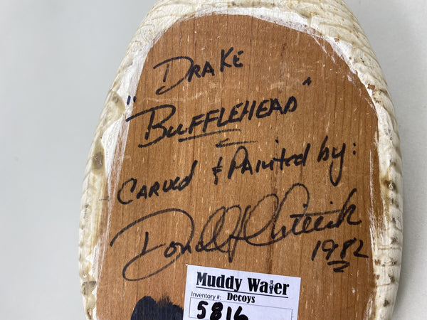 Donald Chietek Drake Bufflehead, Signed and Dated (#5816)
