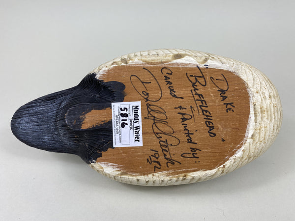 Donald Chietek Drake Bufflehead, Signed and Dated (#5816)