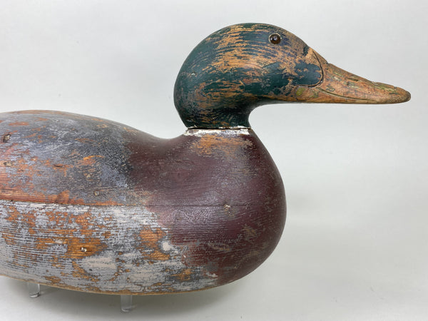 Mason Premier Mallard Drake, Worn Original Paint (#5834)
